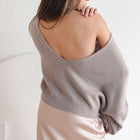 Low-Back, Reversible Oversized Sweater
