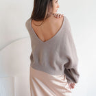 Low-Back, Reversible Oversized Sweater