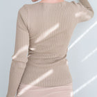 Ribbed Long Sleeve Seamless Top