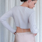 Lavender Handkerchief Hem Crop