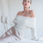 Off-Shoulder Heavy Sweater