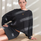 Light Raw Cut Jersey Knit Top