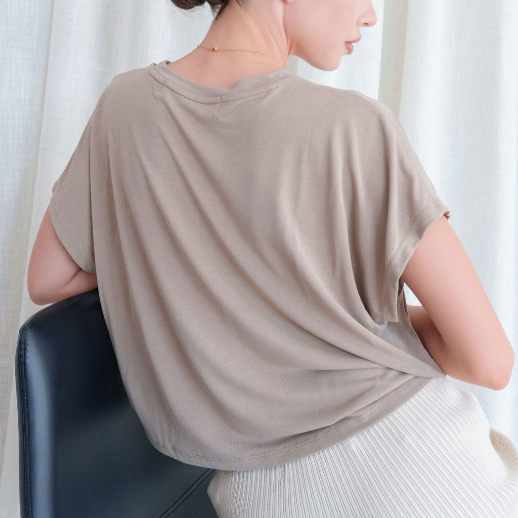 Cupro Cropped Tee