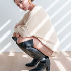 Heavy Sweater Ribbed Oversized in Cream