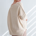 Heavy Sweater Ribbed Oversized in Cream