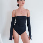 Lace Back Off Shoulder Bodysuit