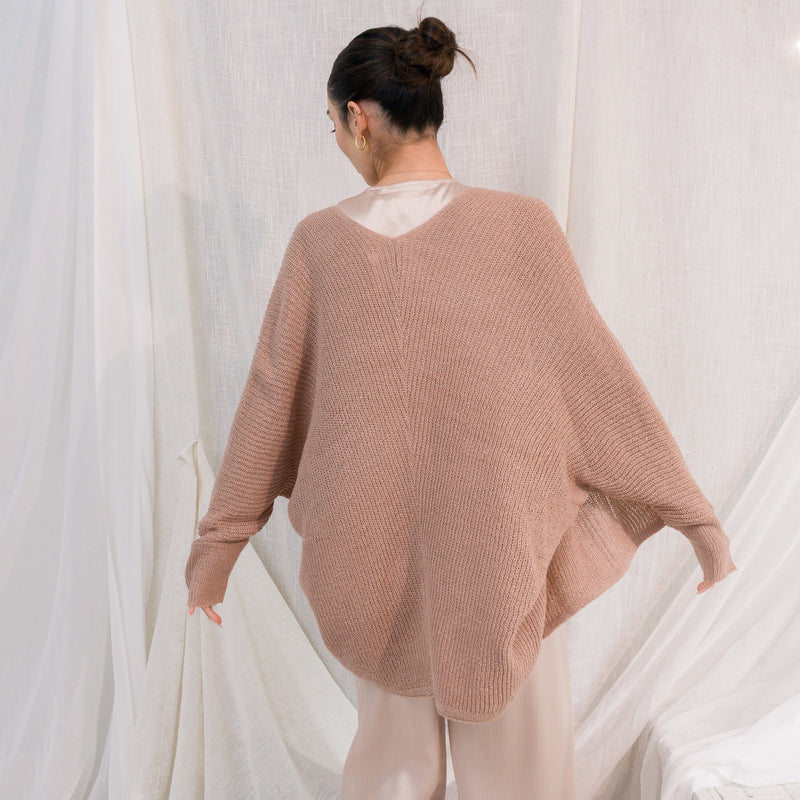 OPEN FRONT CARDIGAN