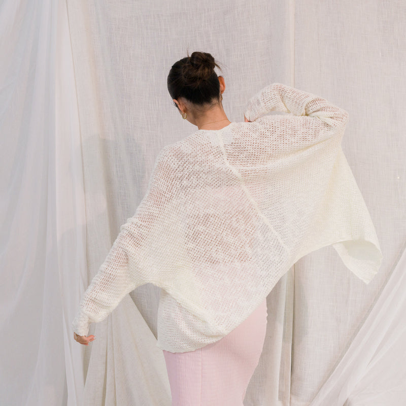 LIGHTWEIGHT, KNIT CARDIGAN