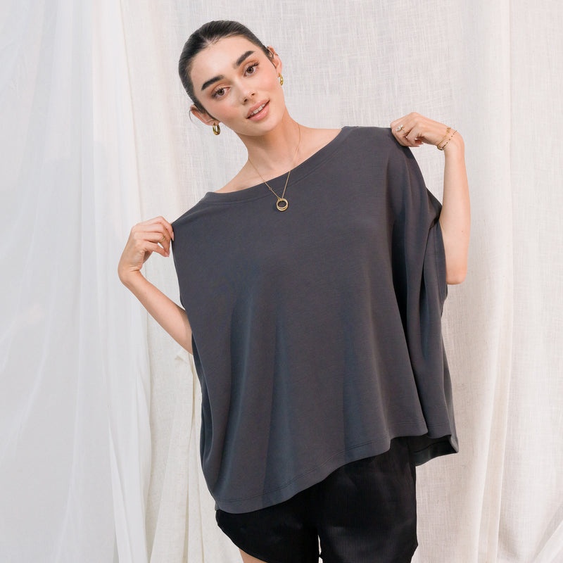 Heavy Weight Cocoon Top in Soft Modal