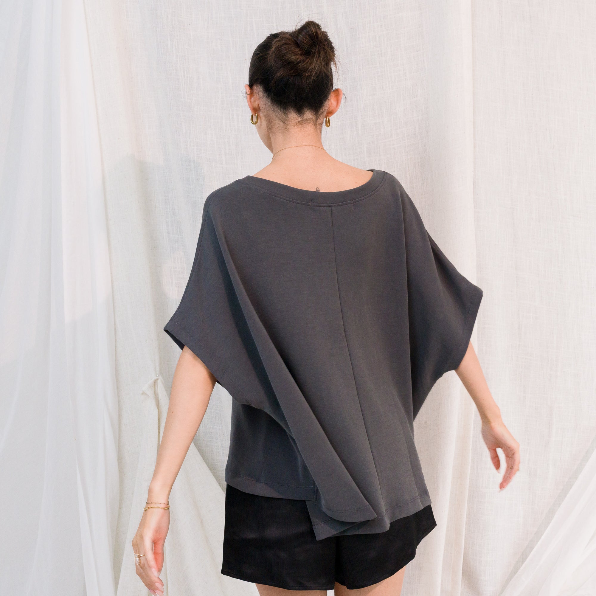 Heavy Weight Cocoon Top in Soft Modal