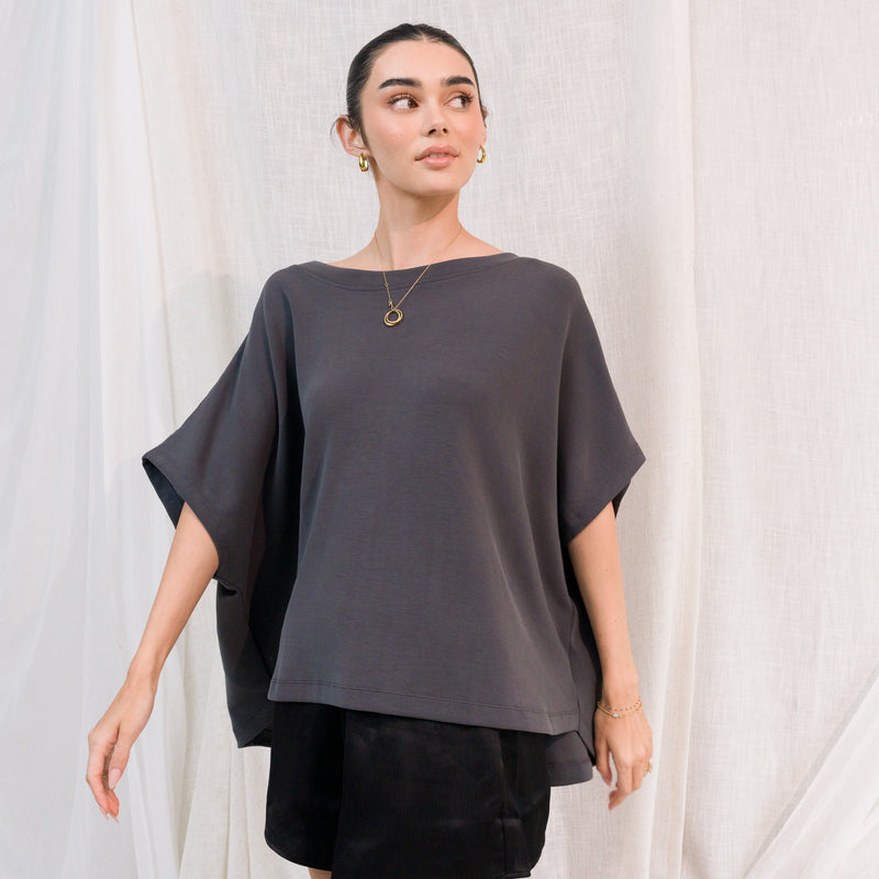 Heavy Weight Cocoon Top in Soft Modal