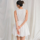 Heavy Weight Lace Eyelet Corset Mini Dress