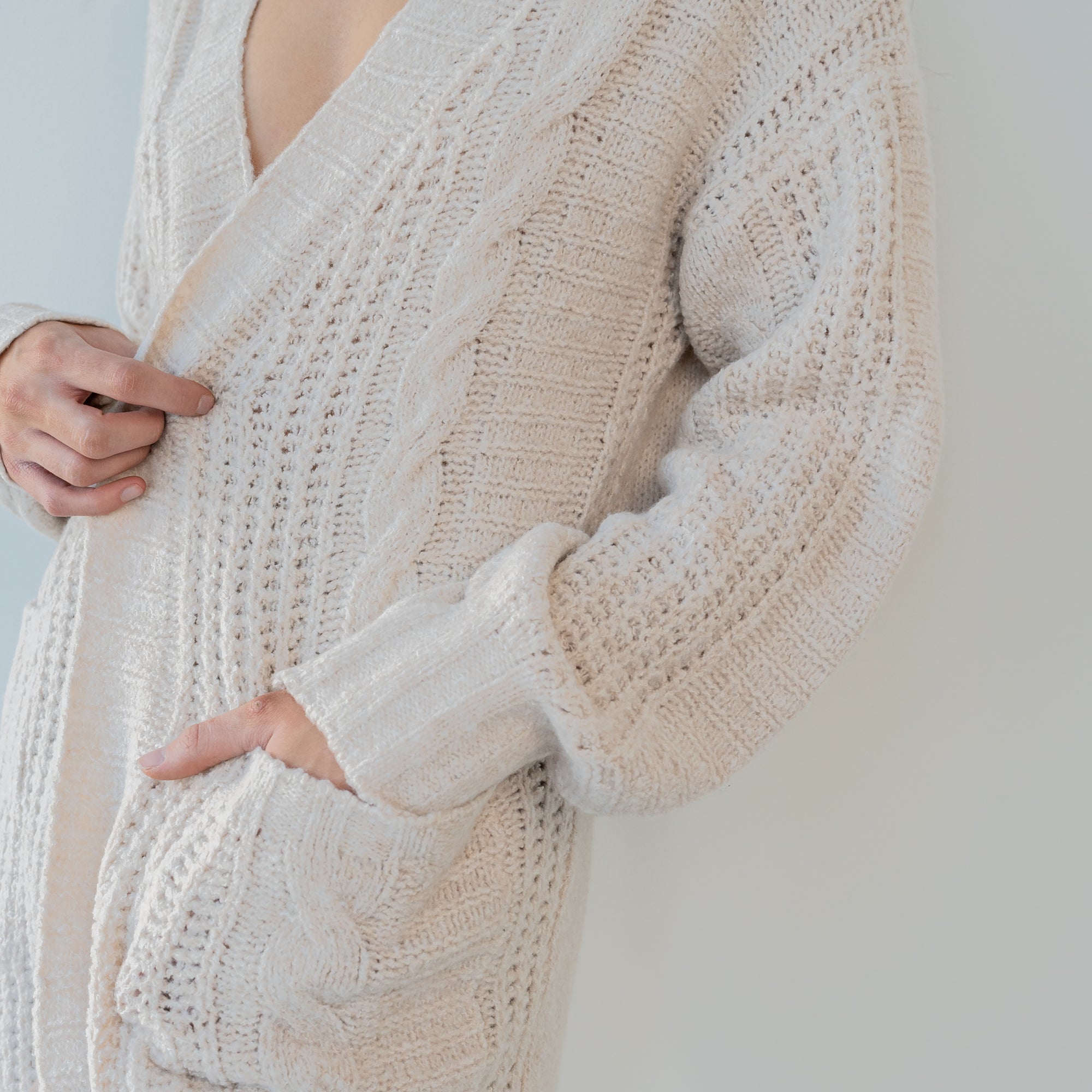 Medium Weight Cable Cardigan