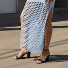 Crochet Knit Maxi Sleeveless Dress