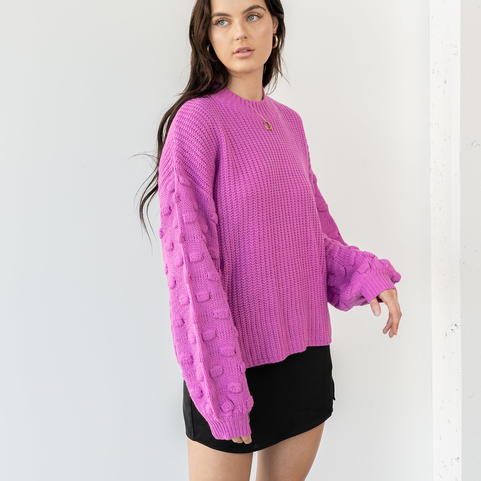 Last One - Popcorn Sleeve Sweater