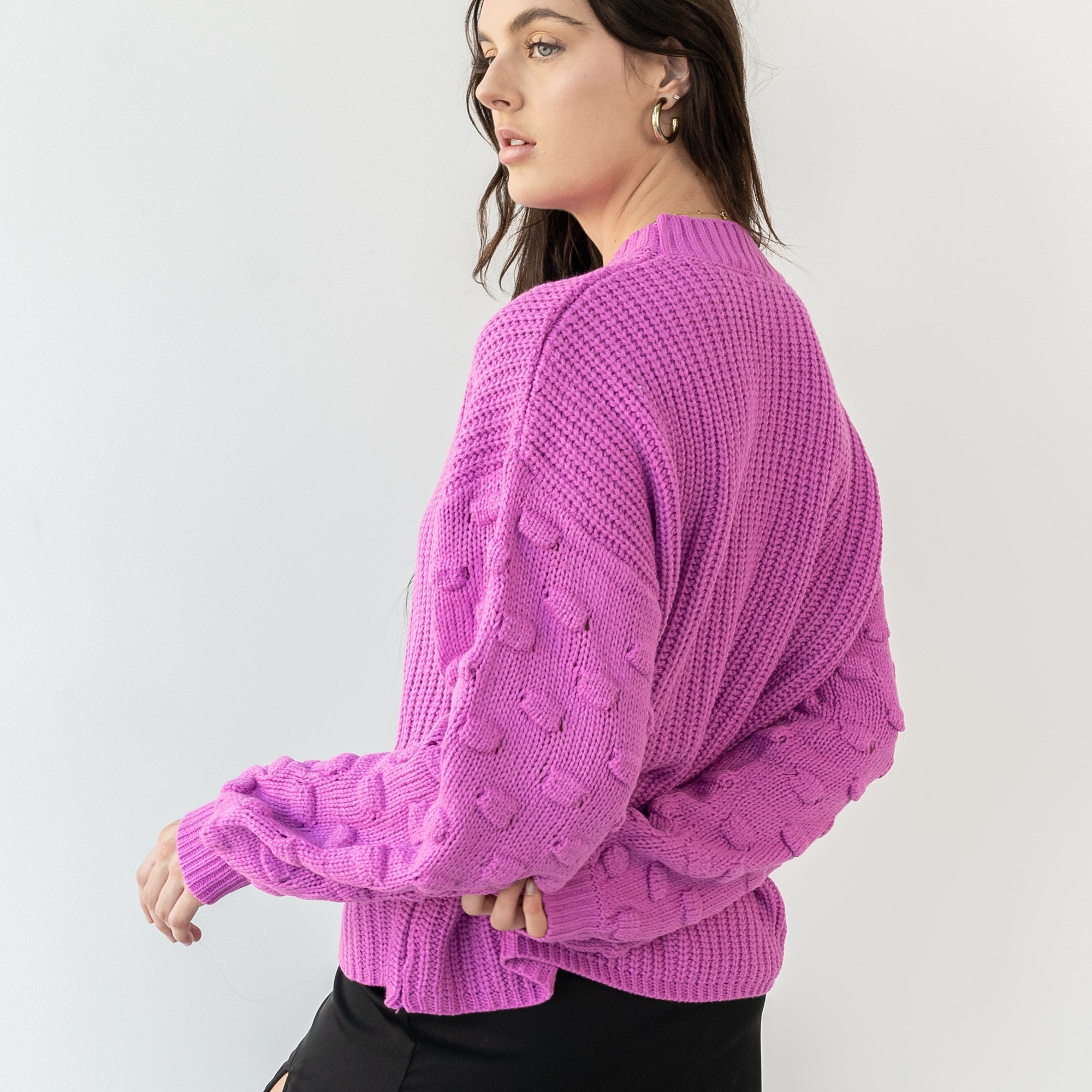 Last One - Popcorn Sleeve Sweater
