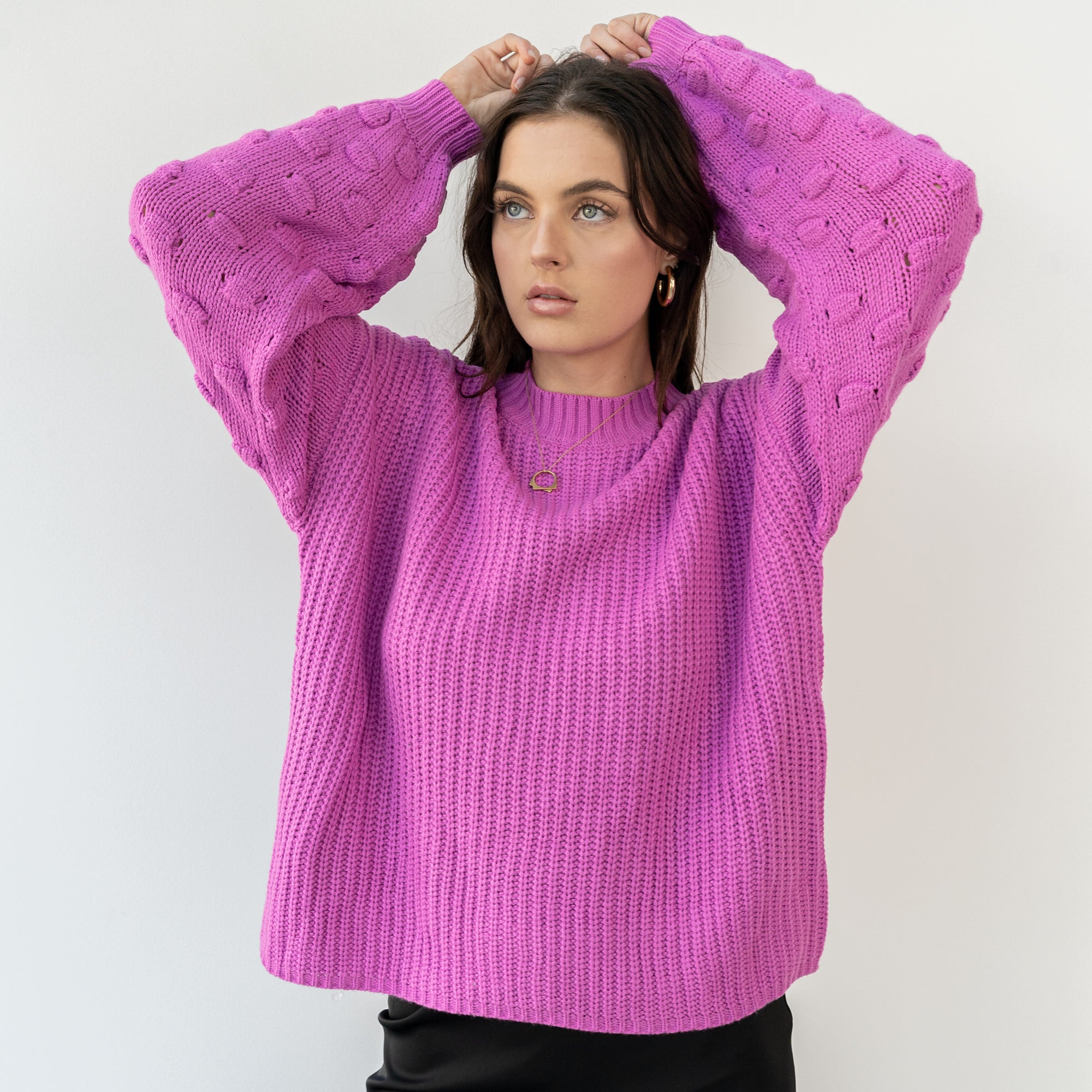 Last One - Popcorn Sleeve Sweater