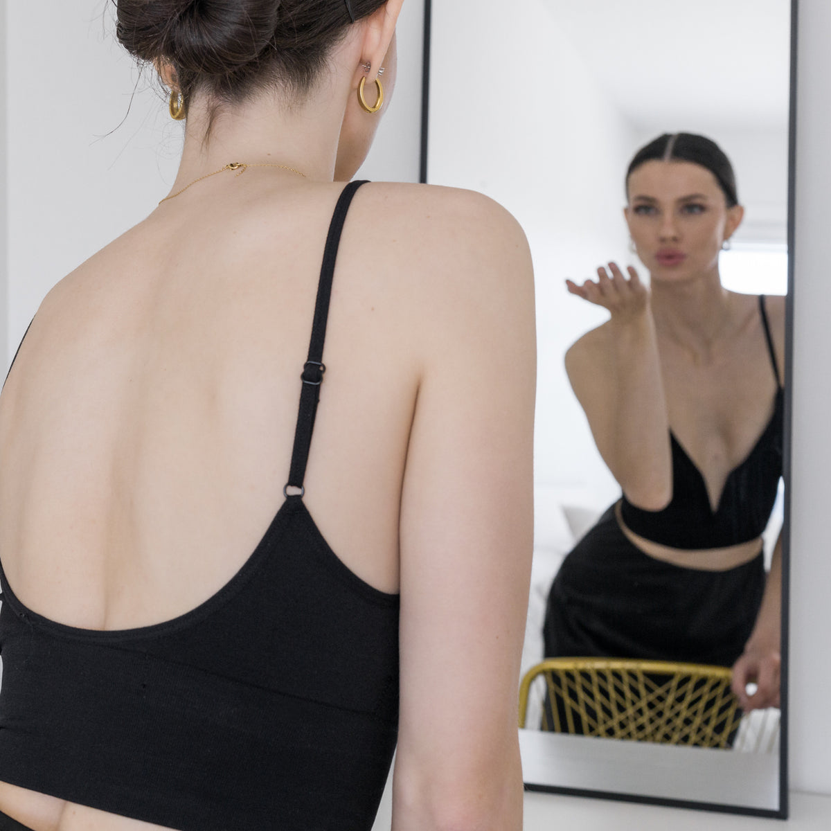 Bralette With Metal Wire Boning