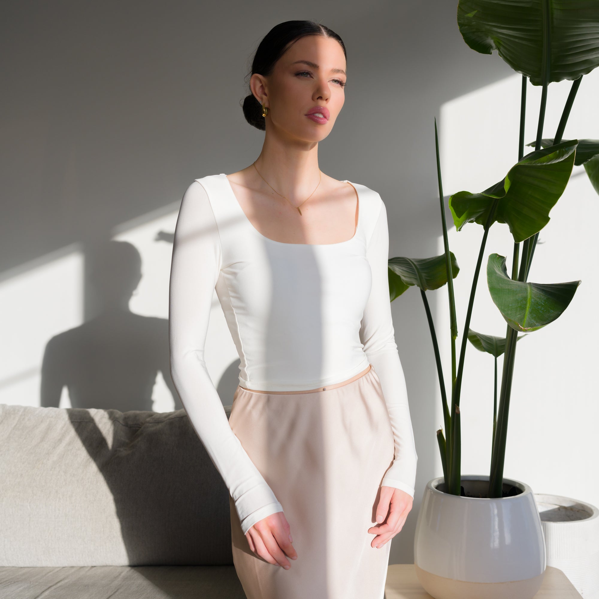 Silky Soft Knit Top in Performance Fabric