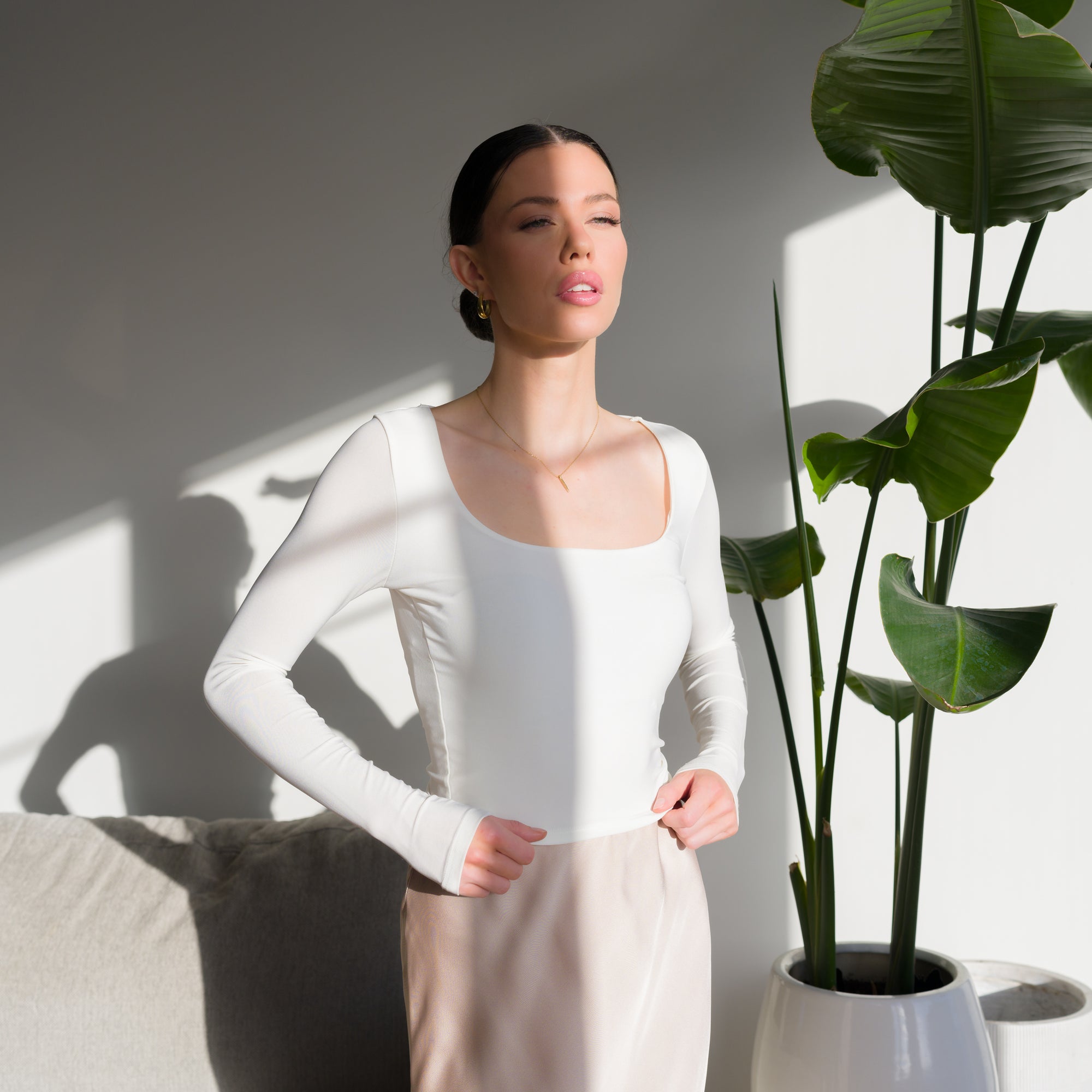 Silky Soft Knit Top in Performance Fabric