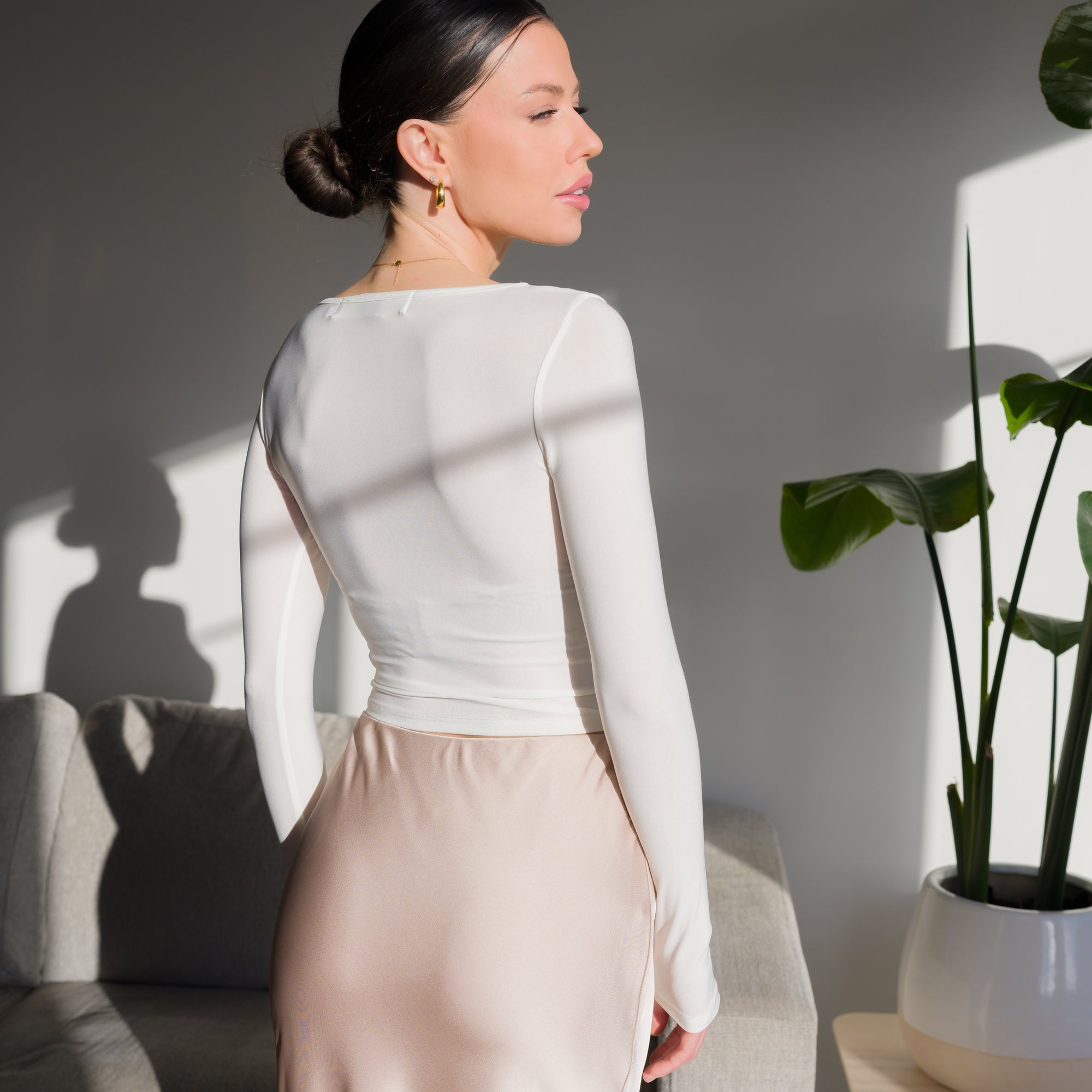Silky Soft Knit Top in Performance Fabric