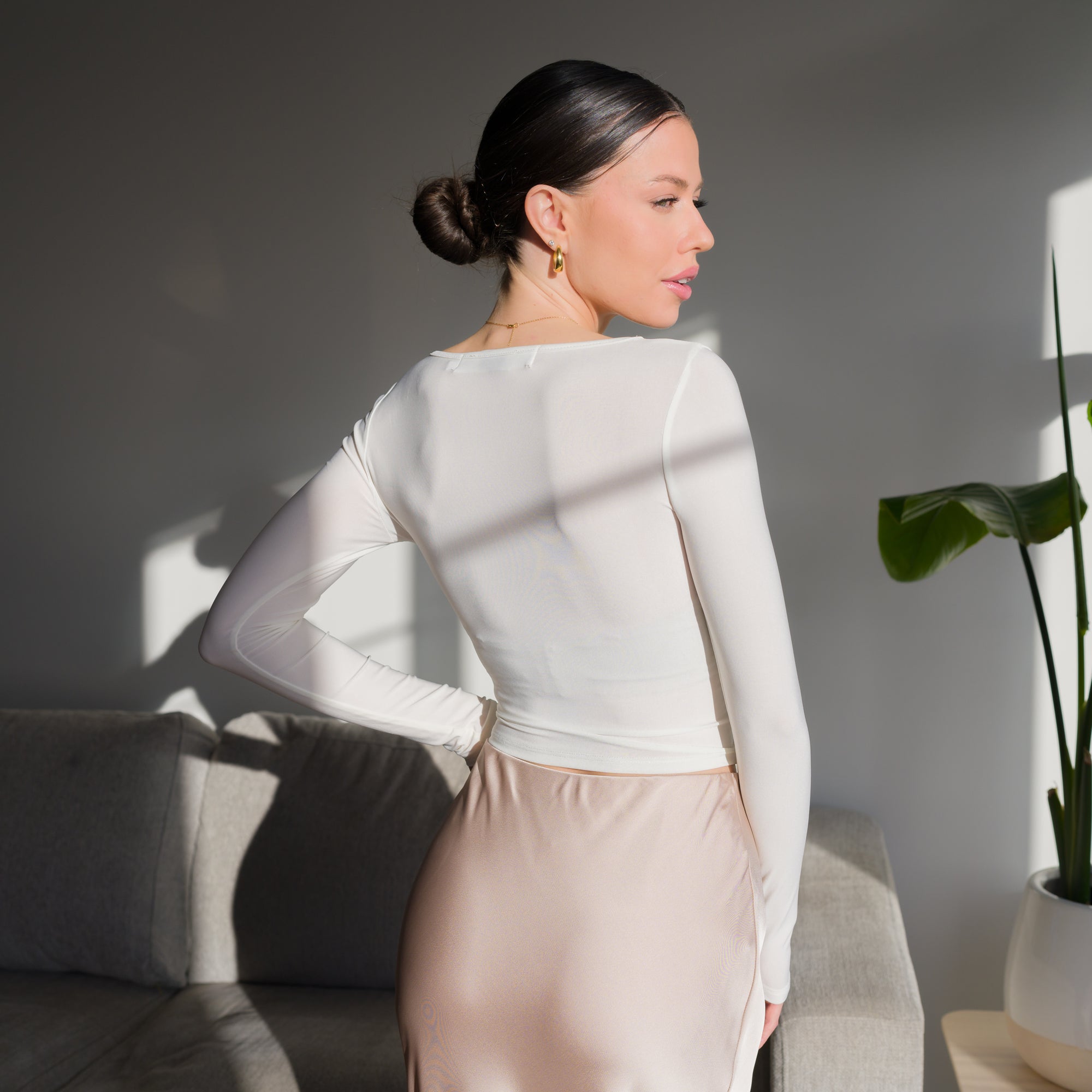 Silky Soft Knit Top in Performance Fabric