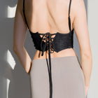 Lace Corset Spaghetti Strap Lace Back