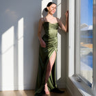 Ultra-Supportive Corset Gown in Heavy Satin