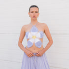Folk Fest Flower Crochet Top
