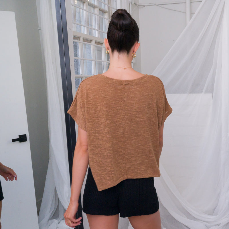 Summer V-NECK HACCI TOP in CML