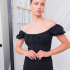 Little Black Puff Sleeve Dress