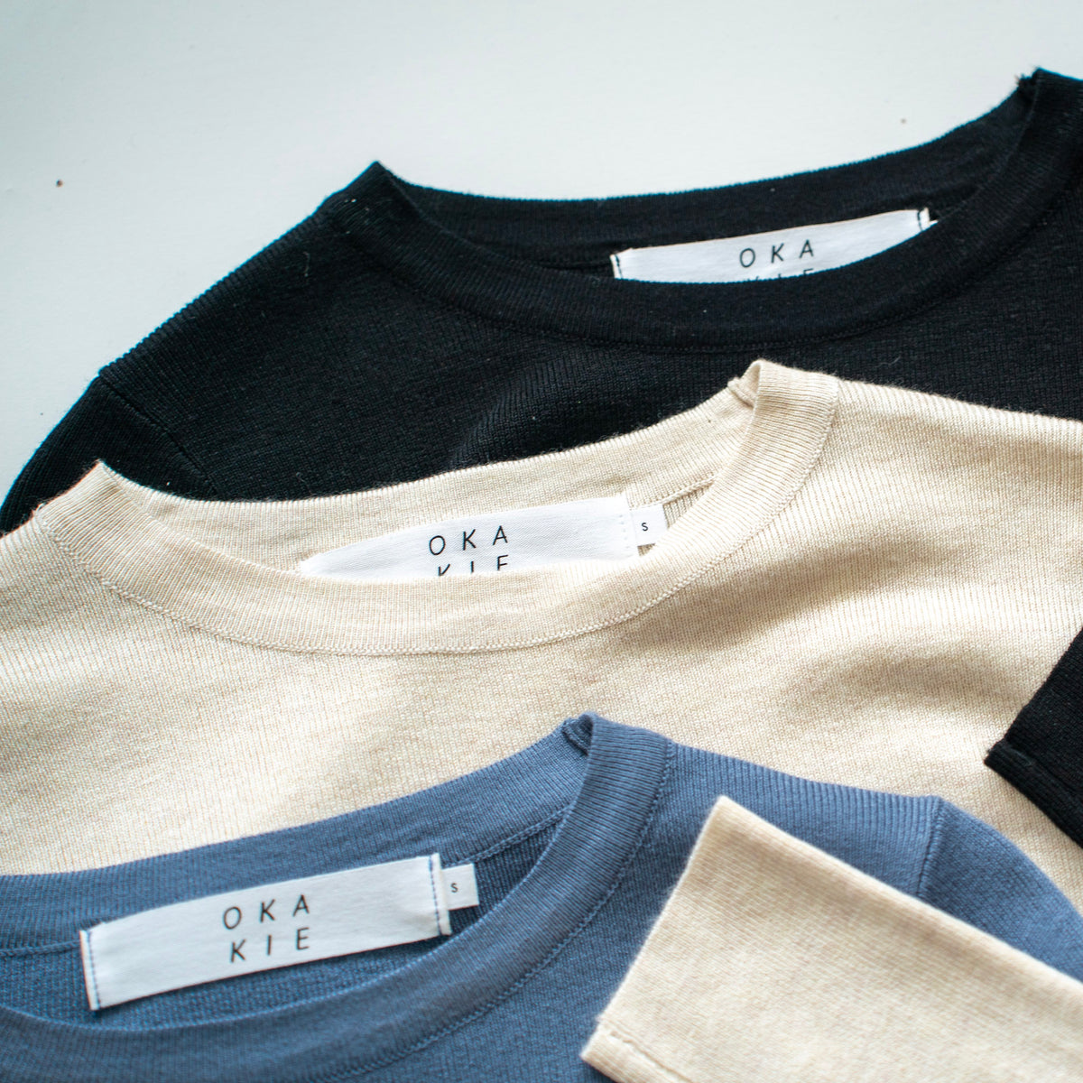 Blue Long Sleeve Crew Neck Top