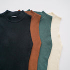 Mock Neck Tank in Ribbed Knit