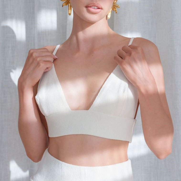 Bralette Set In Warm Knit