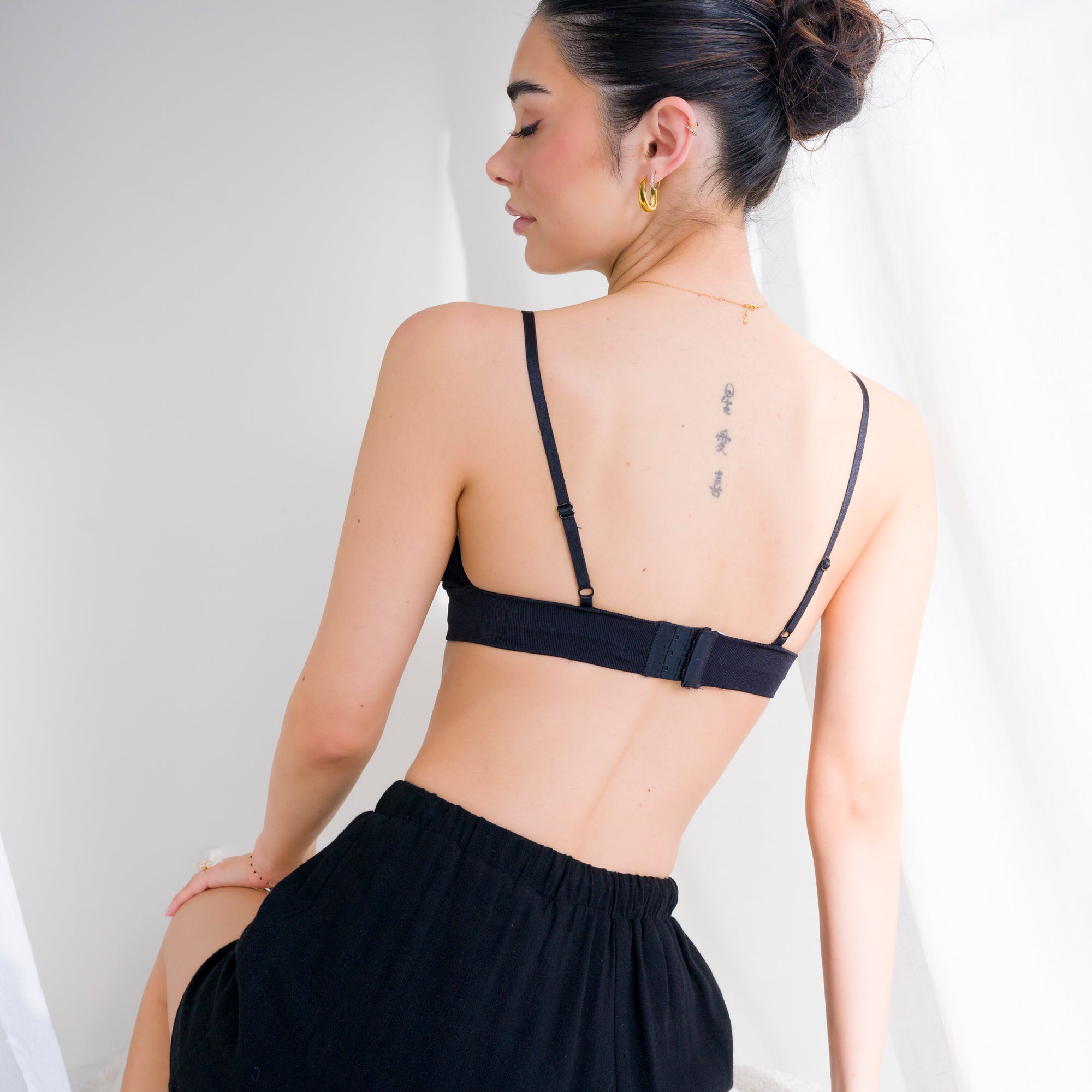 Soft, Stretchy Bralette in Waffle Knit