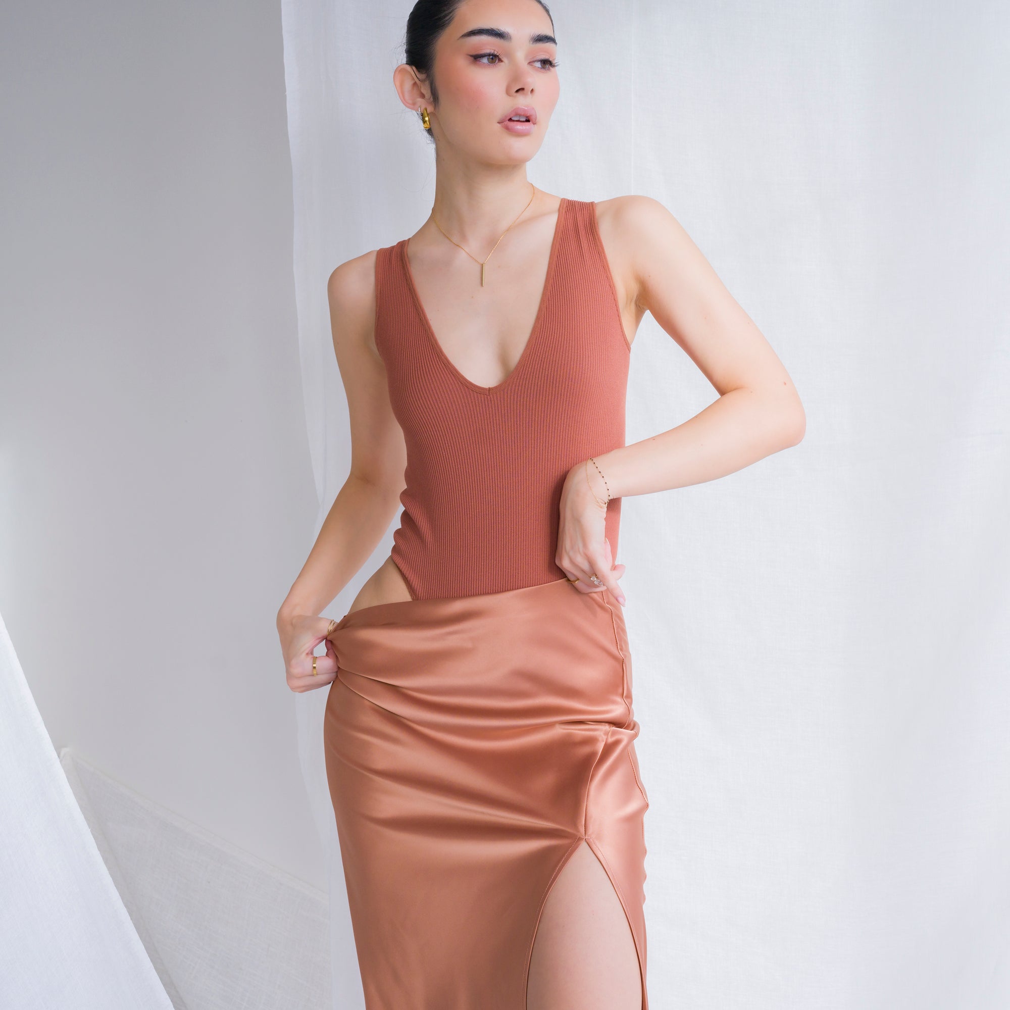 Soft Ribbed Seamless Bodysuit