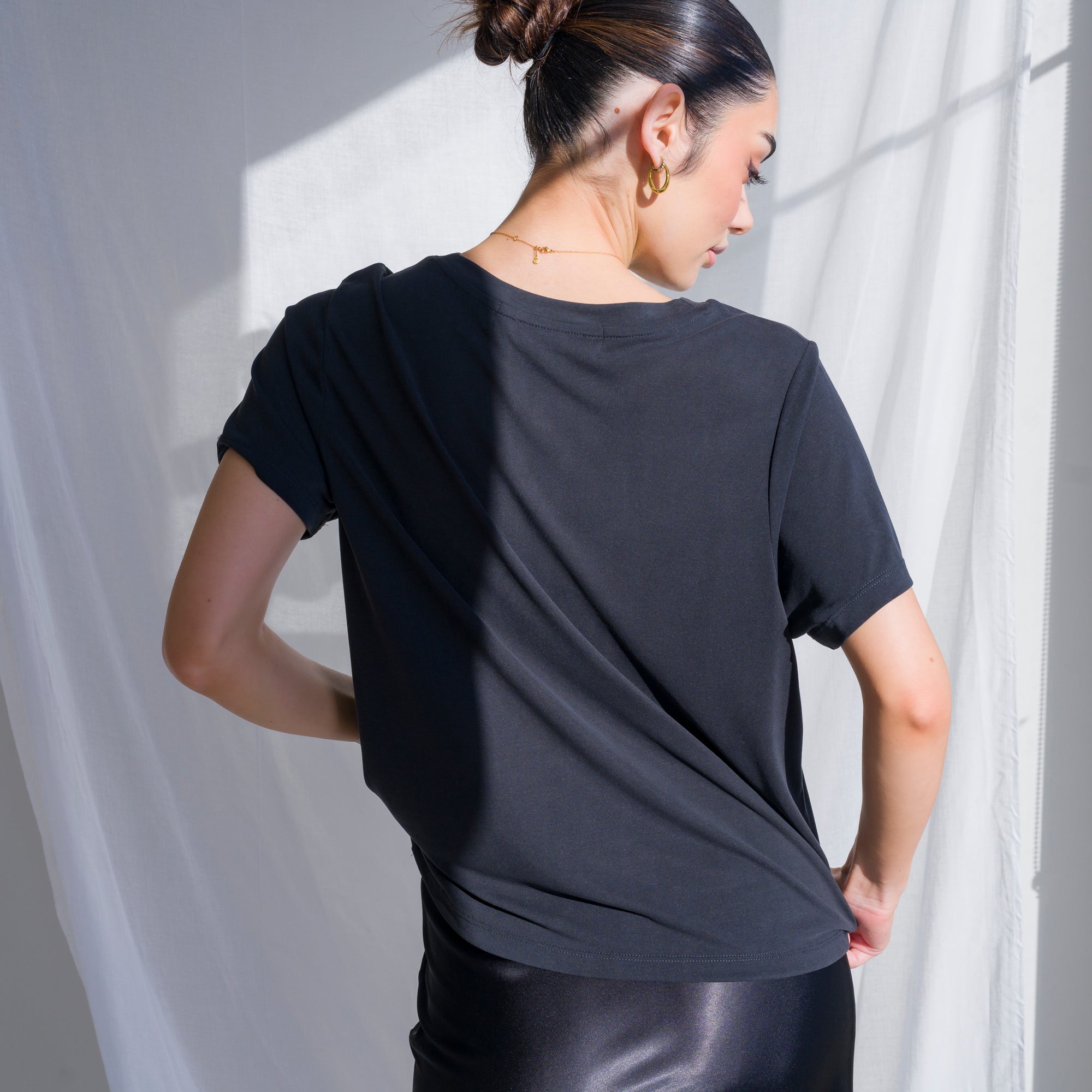 Silky-Soft Classic T-Shirt made of Cupro Fabric