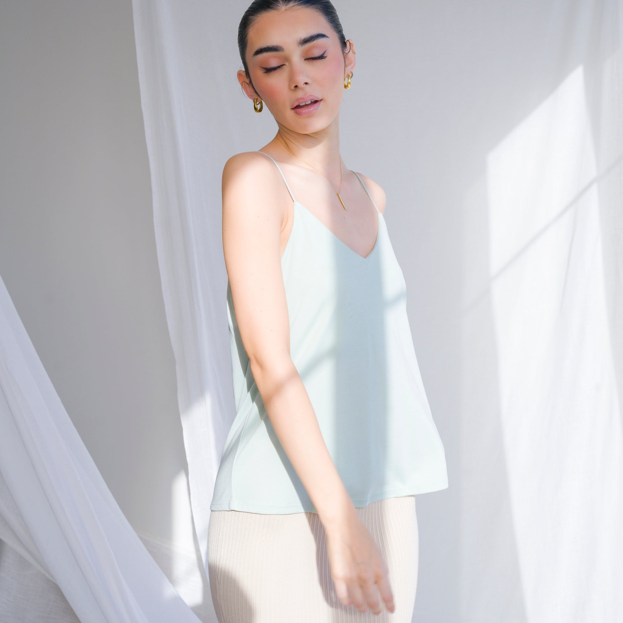 Cupro Flowy Tank Top