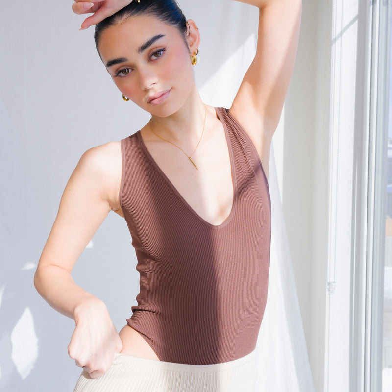 Soft Ribbed Seamless Bodysuit