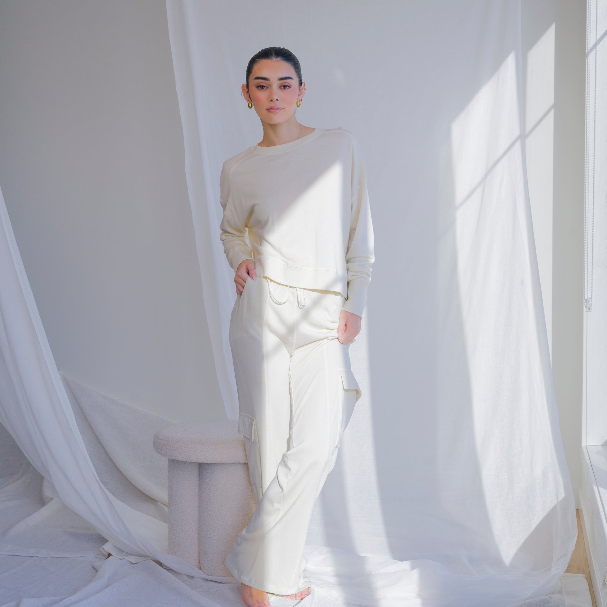 Soft Summer Lounge Set in Light-weight Knit
