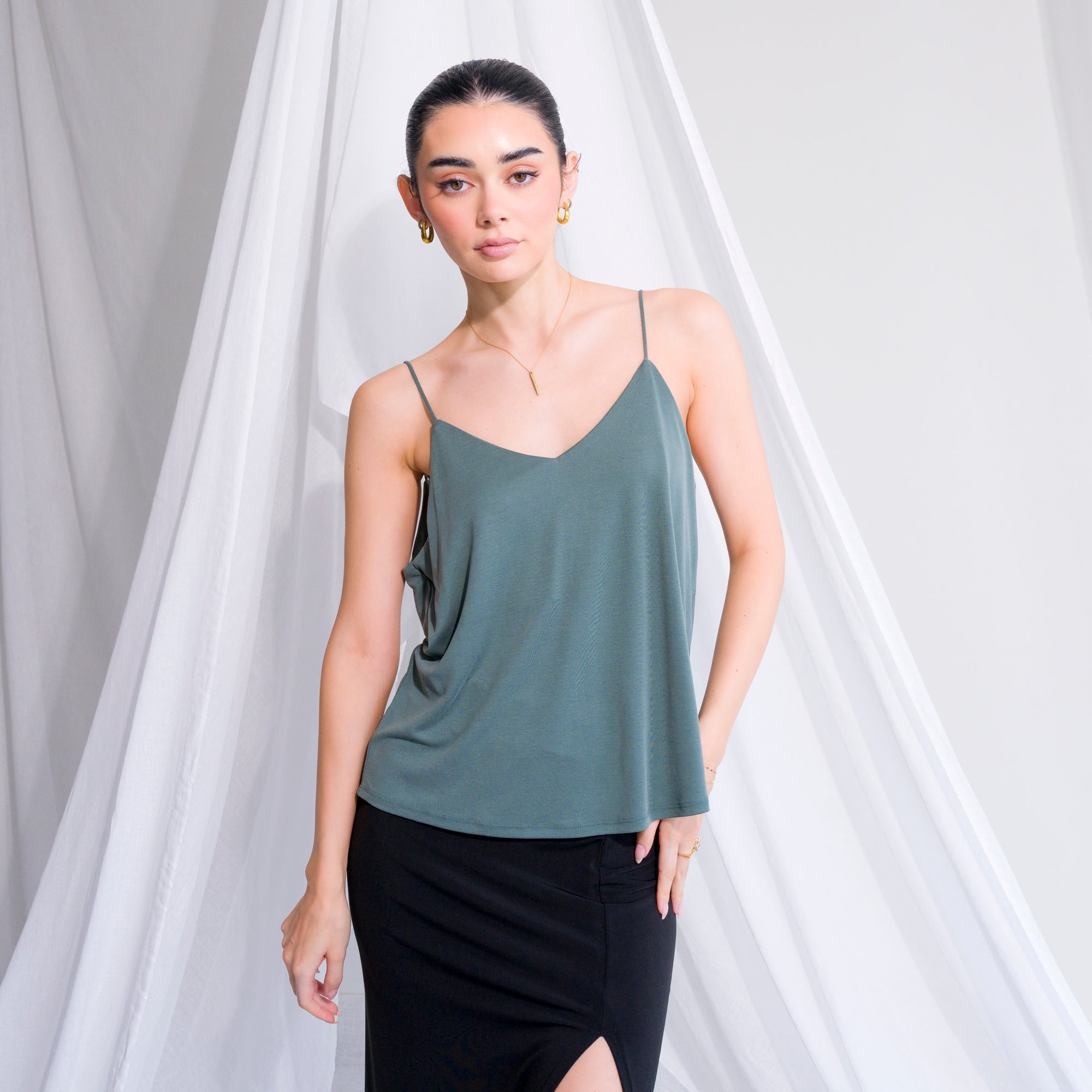 Cupro Flowy Tank Top