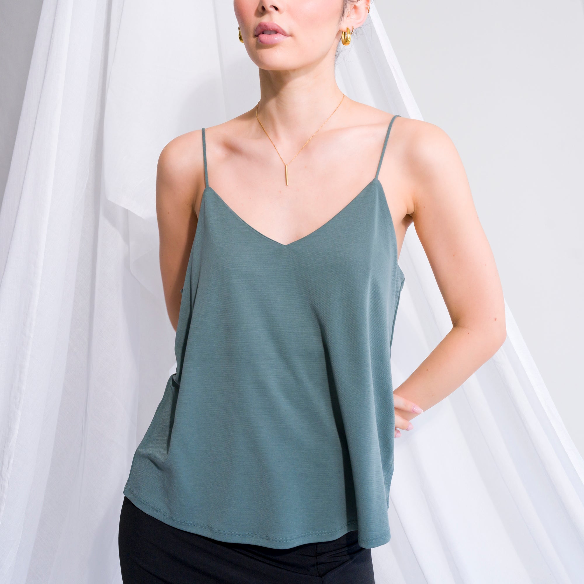 Cupro Flowy Tank Top