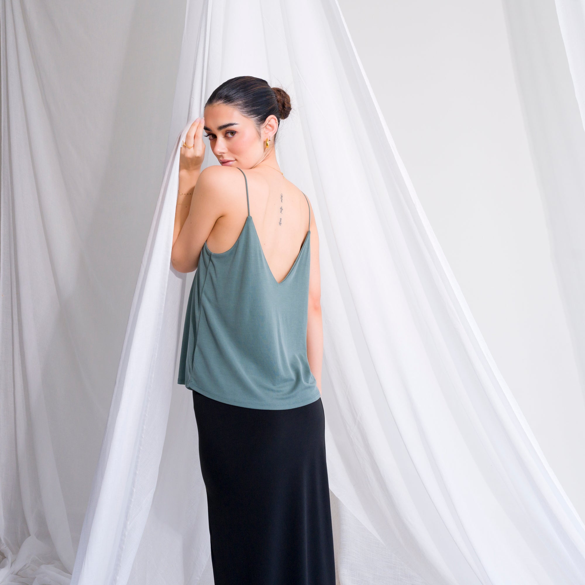 Cupro Flowy Tank Top