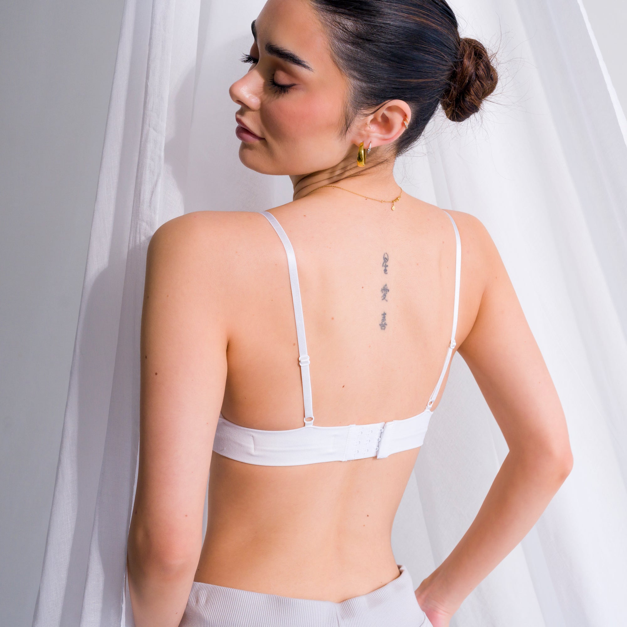 Soft, Stretchy Bralette in Waffle Knit