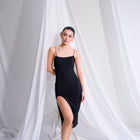 Buttery Midi Dress With Slit