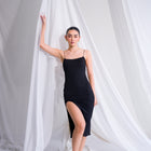 Buttery Midi Dress With Slit