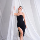 Buttery Midi Dress With Slit