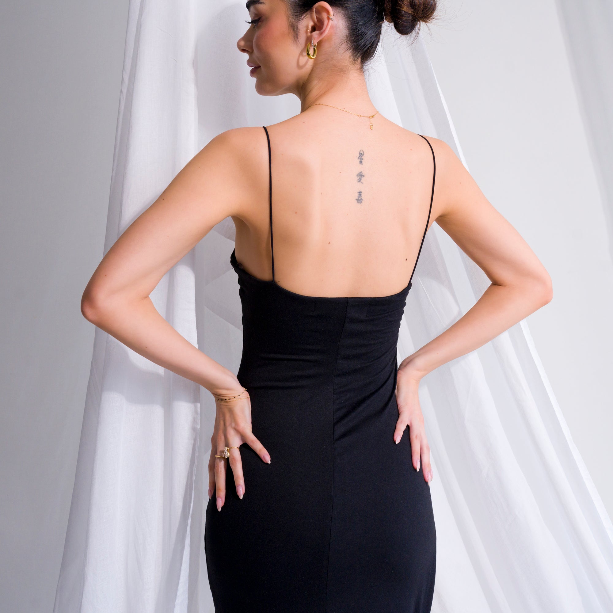 Buttery Midi Dress With Slit
