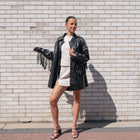 Faux Leather Fringe Jacket