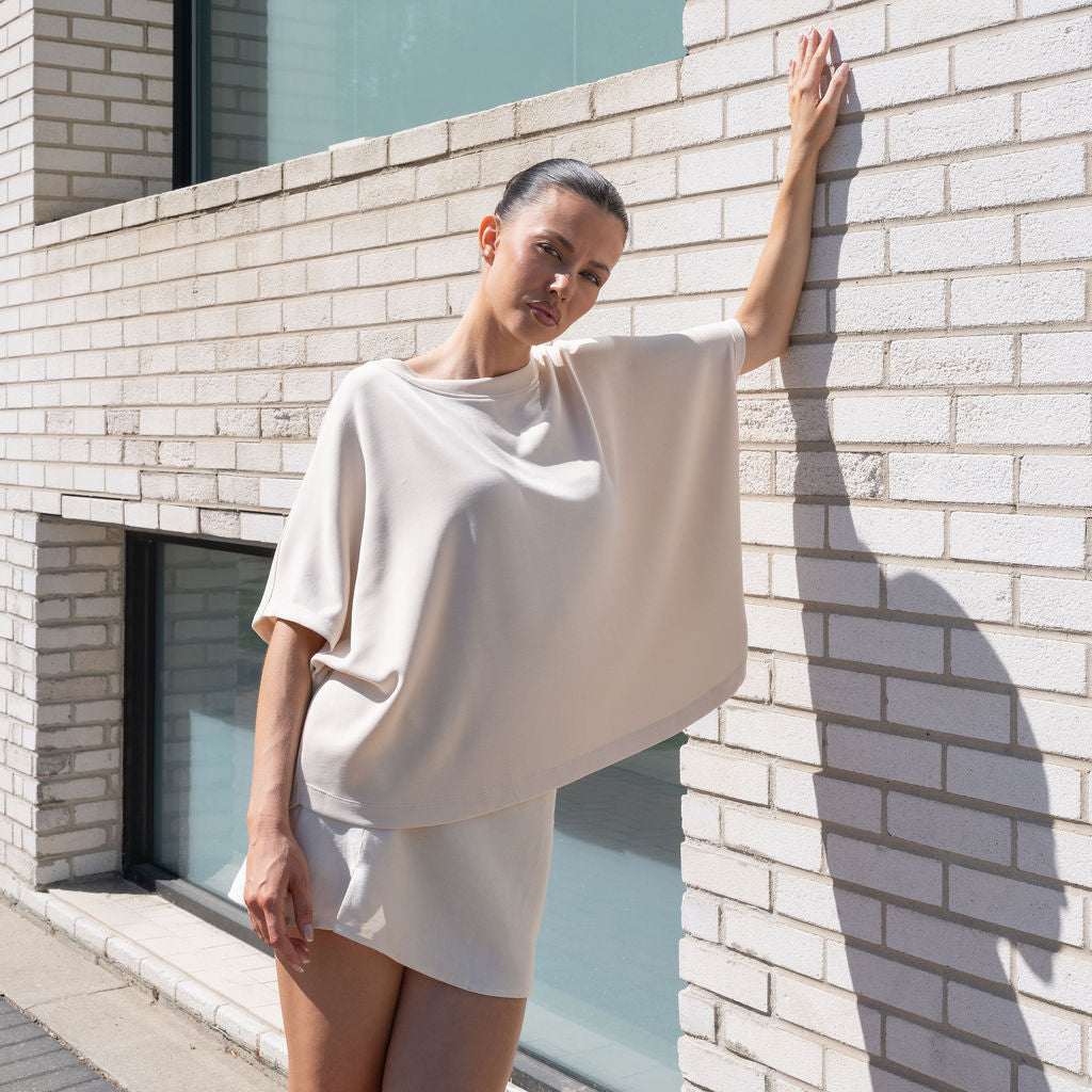 Heavy Weight Cocoon Top in Soft Modal